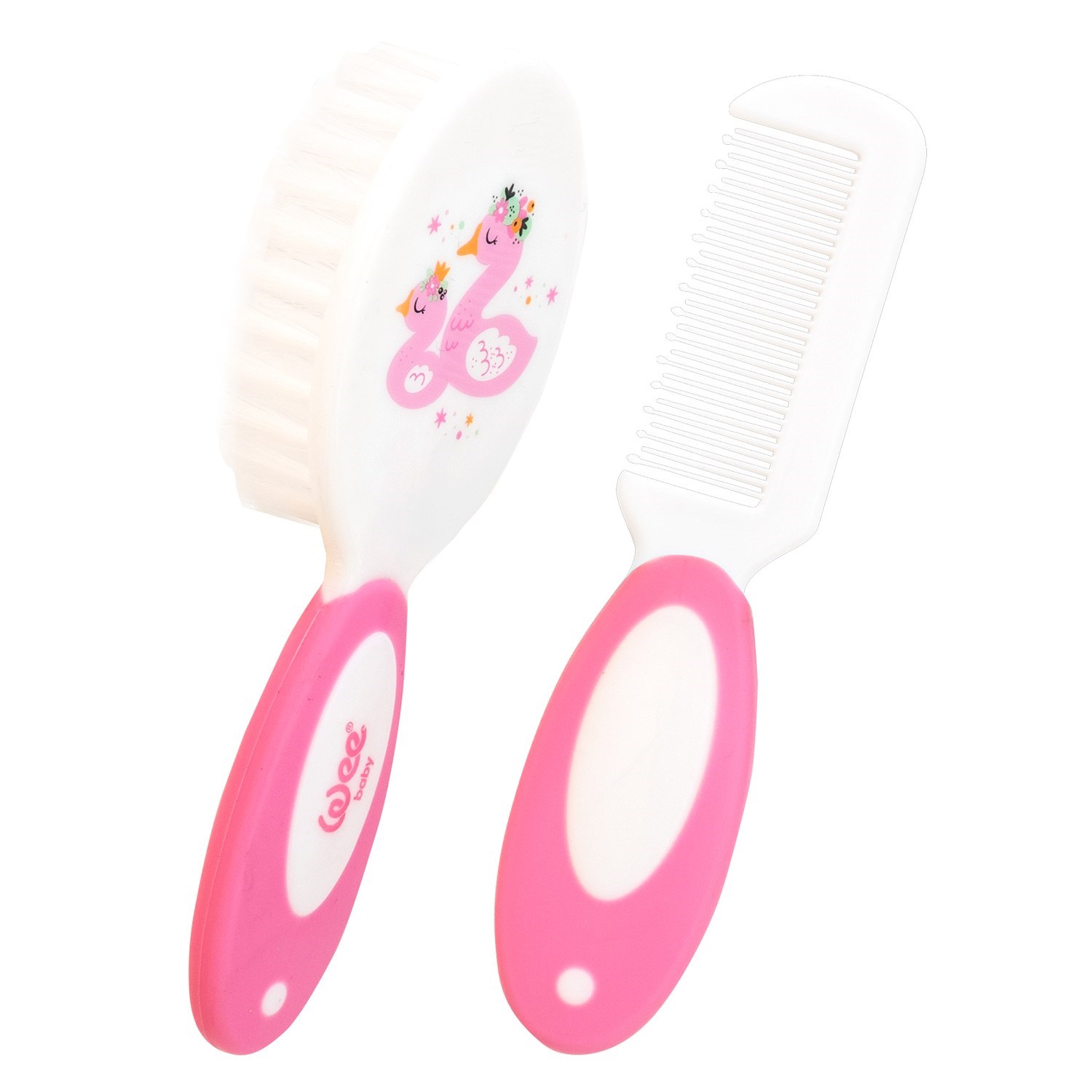 Wee Baby 803 Fırça Tarak Seti Pembe