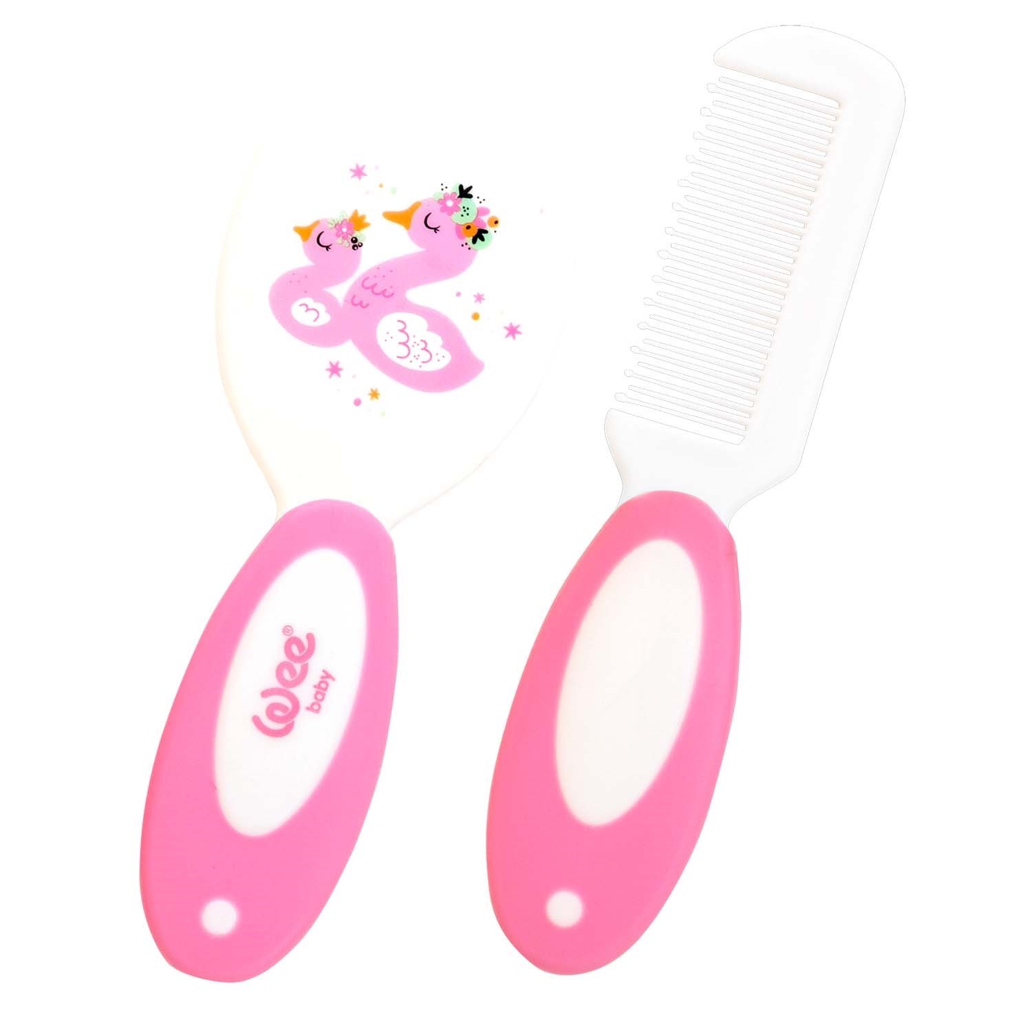 Wee Baby 803 Fırça Tarak Seti Pembe