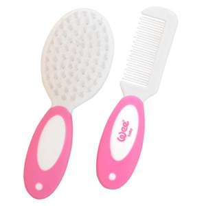 Wee Baby 803 Fırça Tarak Seti Pembe