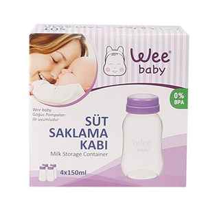 Wee Baby 126 Süt Saklama Kabı (4'lü)