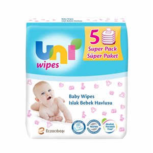 Uni Baby Wipes Classic 5'li Islak Havlu 56 Yaprak