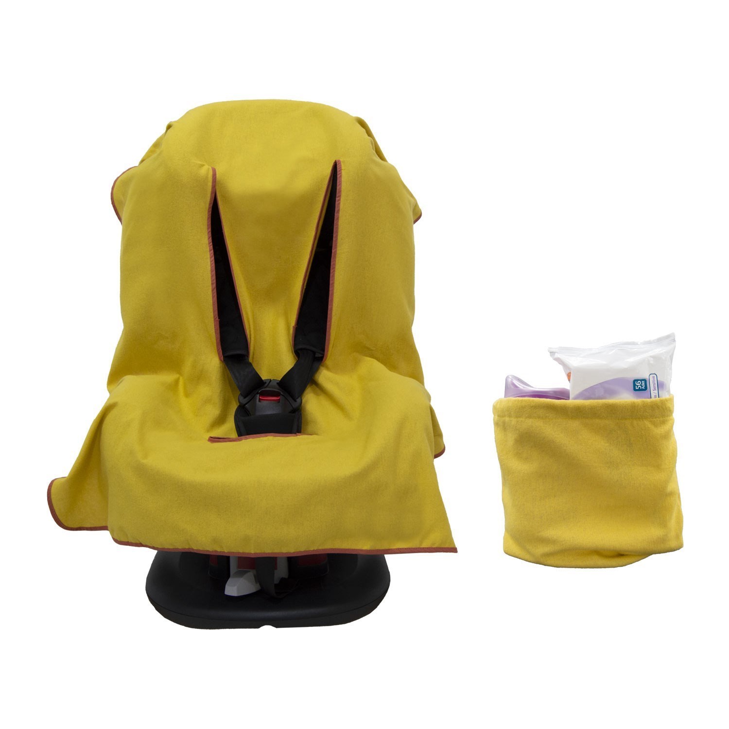 Ezh Bebek Oto Koltuğu Kılıfı Flanel (Pazen) Kumaş 4011 Sarı