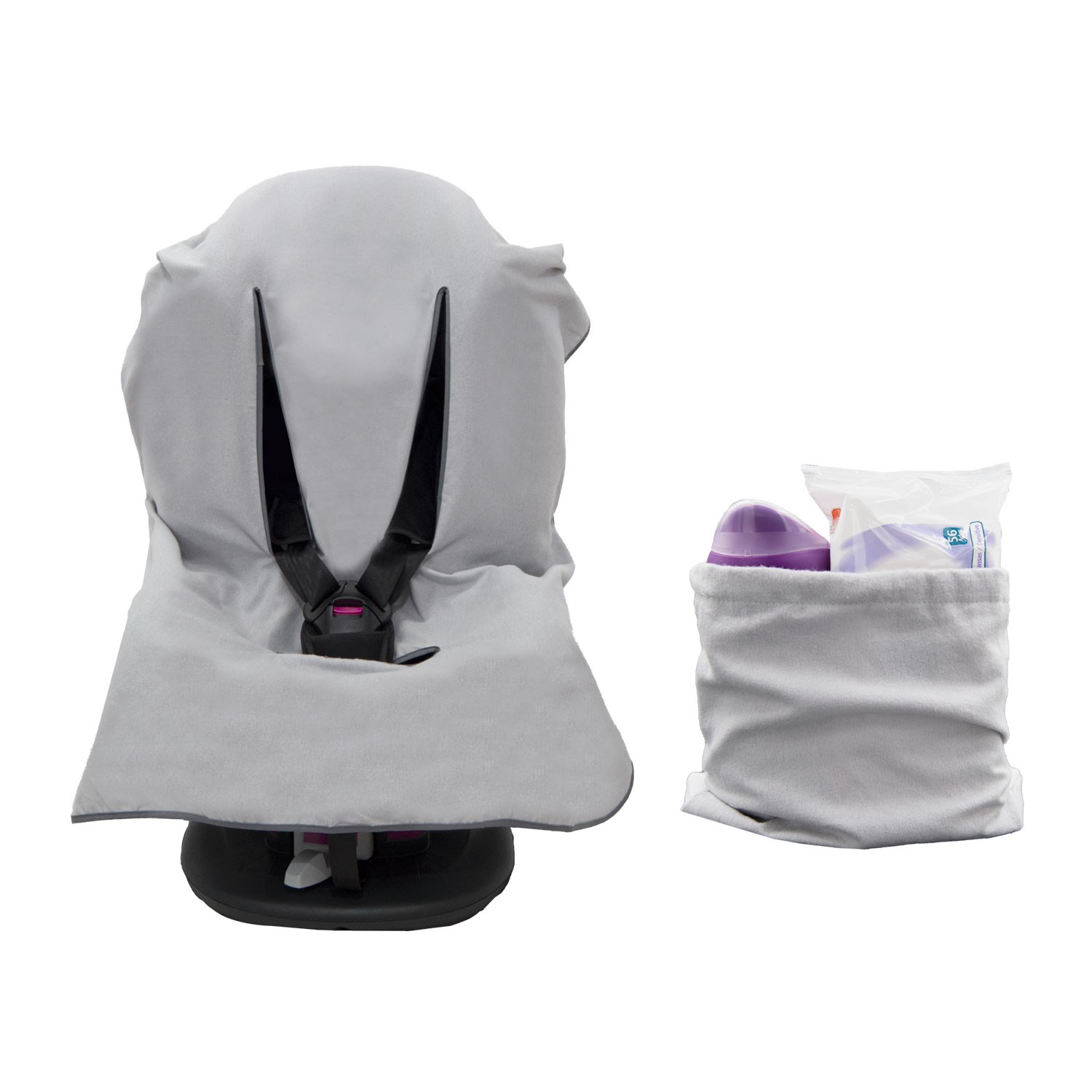 Ezh Bebek Oto Koltuğu Kılıfı Flanel (Pazen) Kumaş 4011 Gri