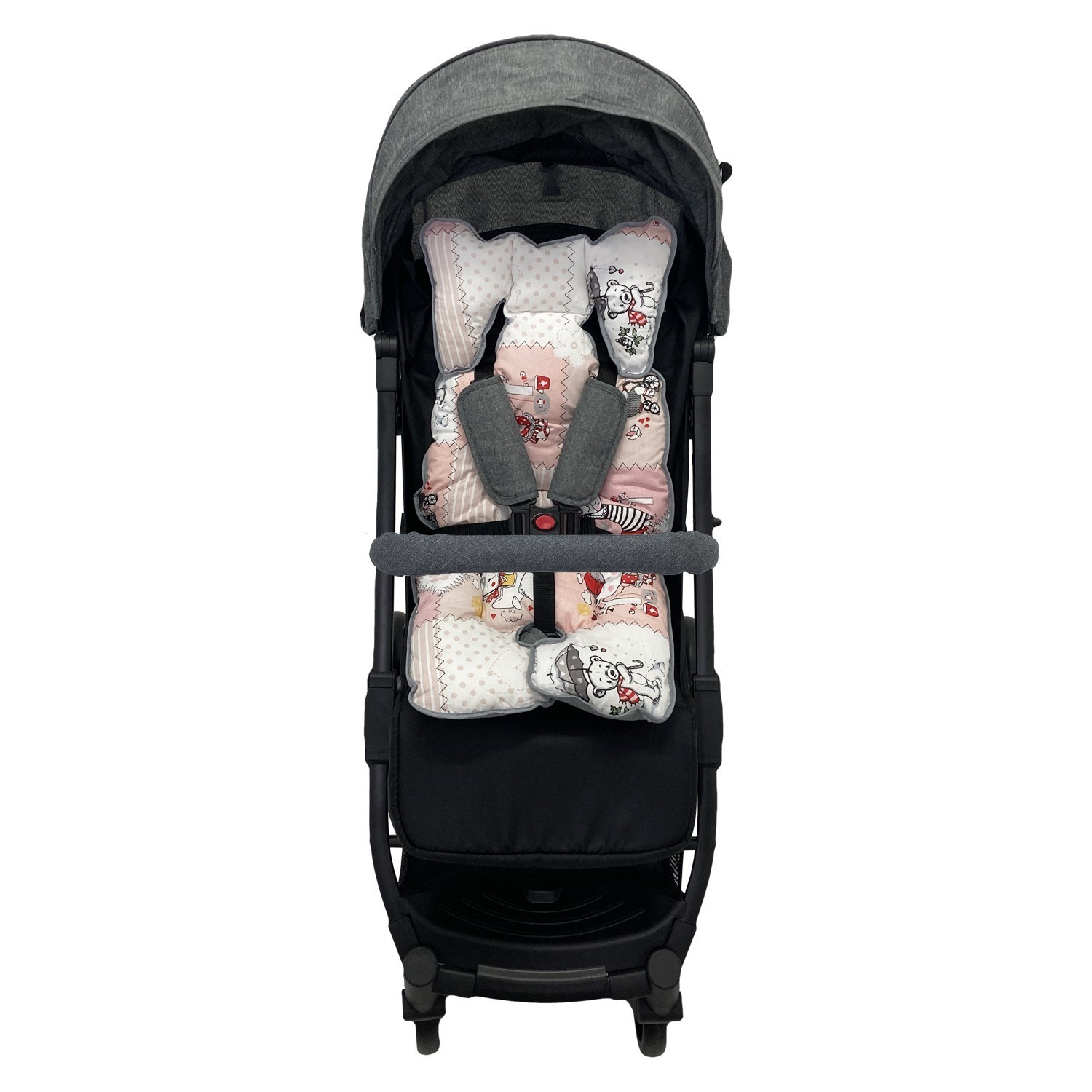 Ezh Puset ve Oto Koltuğu Minderi P1010 Gri-Pembe