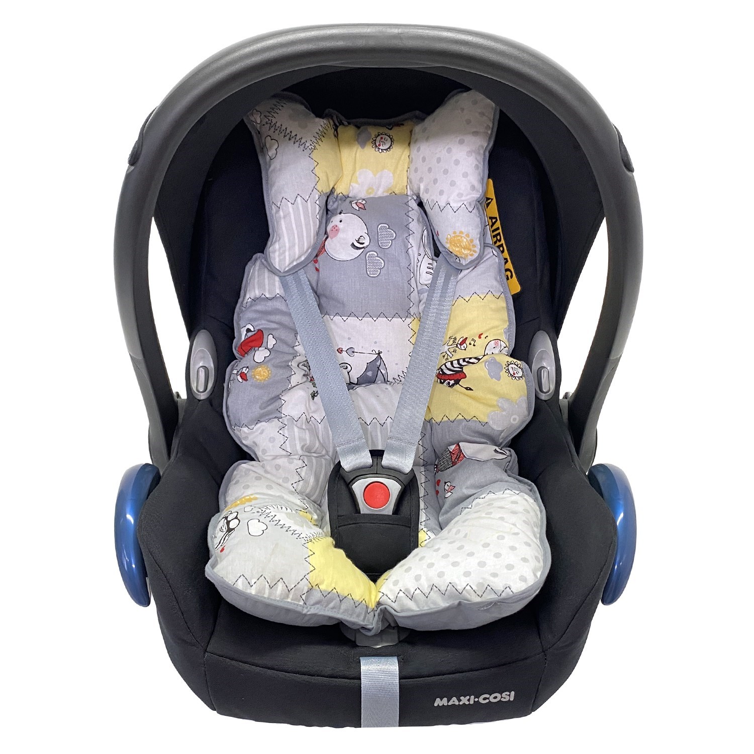 Ezh Puset ve Oto Koltuğu Minderi P1010 Gri-Sarı