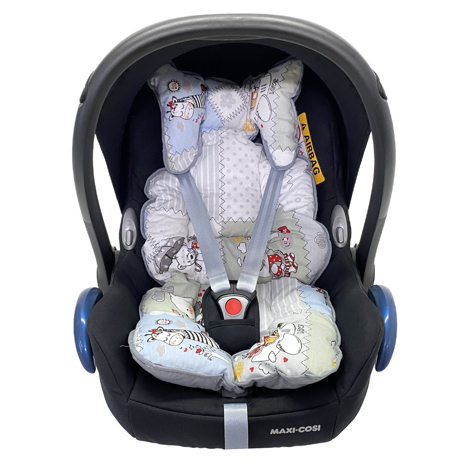 Ezh Puset ve Oto Koltuğu Minderi P1010 Gri-Yeşil